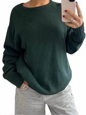 Brandy Melville Knit Sweater Dark Green